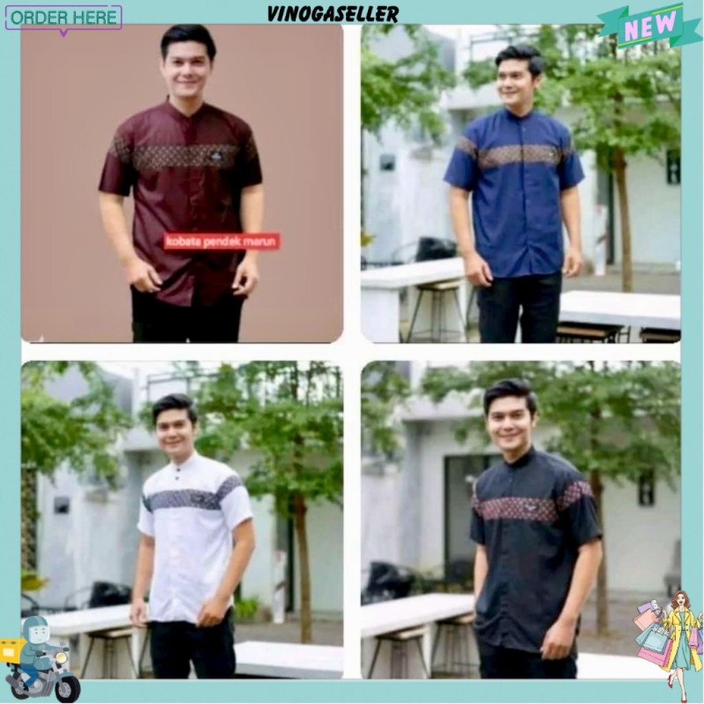 baju koko pria lengan pendek model kobata koko sopal koko kobata baju koko baju koko lengan pendek k