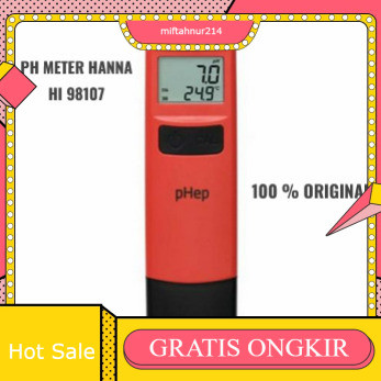 PH Meter Digital HANNA HI 98107 Untuk Air Tawar