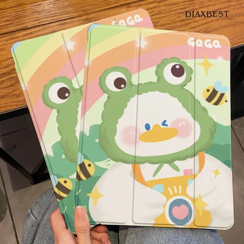 Kartun lucu Case Tablet 2in1 Bisa Dilipat + Anti Jatuh Cocok untuk ipad Air1/2 Gen 5/6 9,7 ” /iPad G