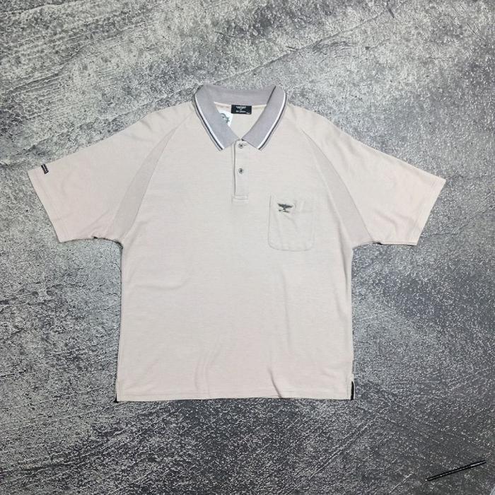 Kaos Krah casual pria BOY LONDON pocket logo bordir murah size L