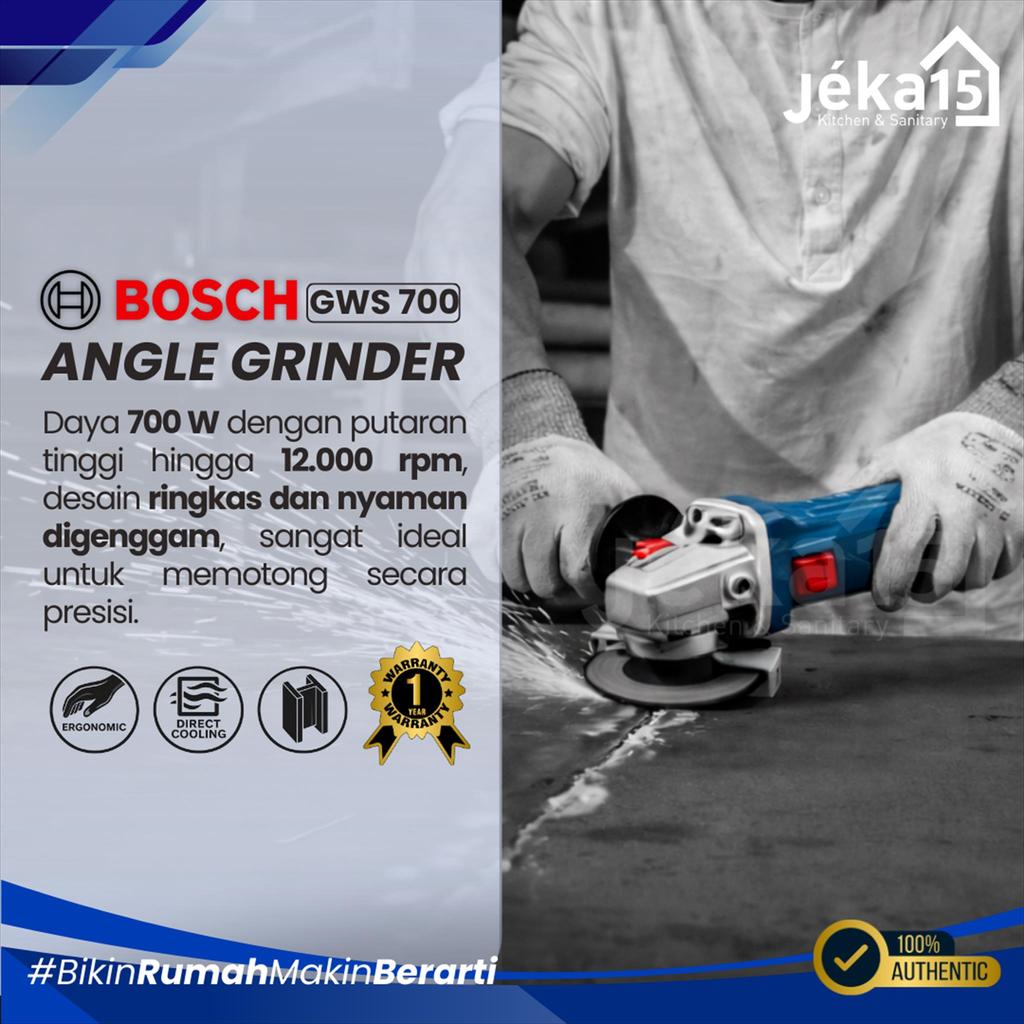 JEKA15 - BOSCH GWS 700 Gerinda Angle Grinder 125mm 700W 11000 RPM