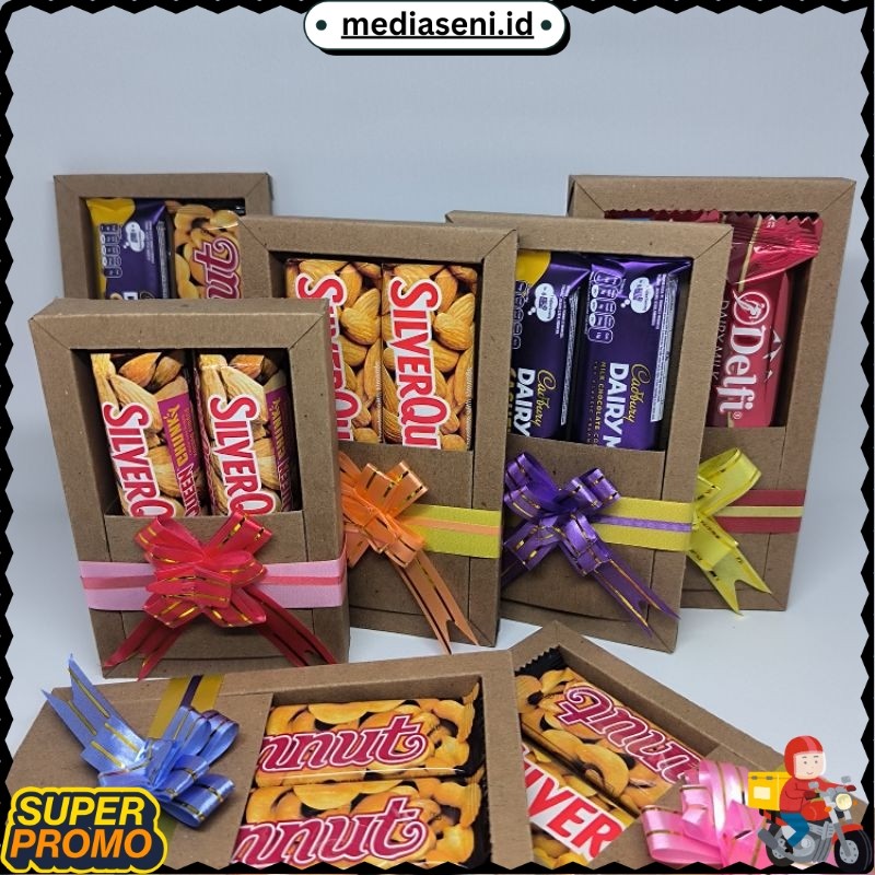 TERLARIS Hampers Coklat mini Silverqueen | Kado ulangTahun Coklat | Kado Valentine Coklat Silverquee