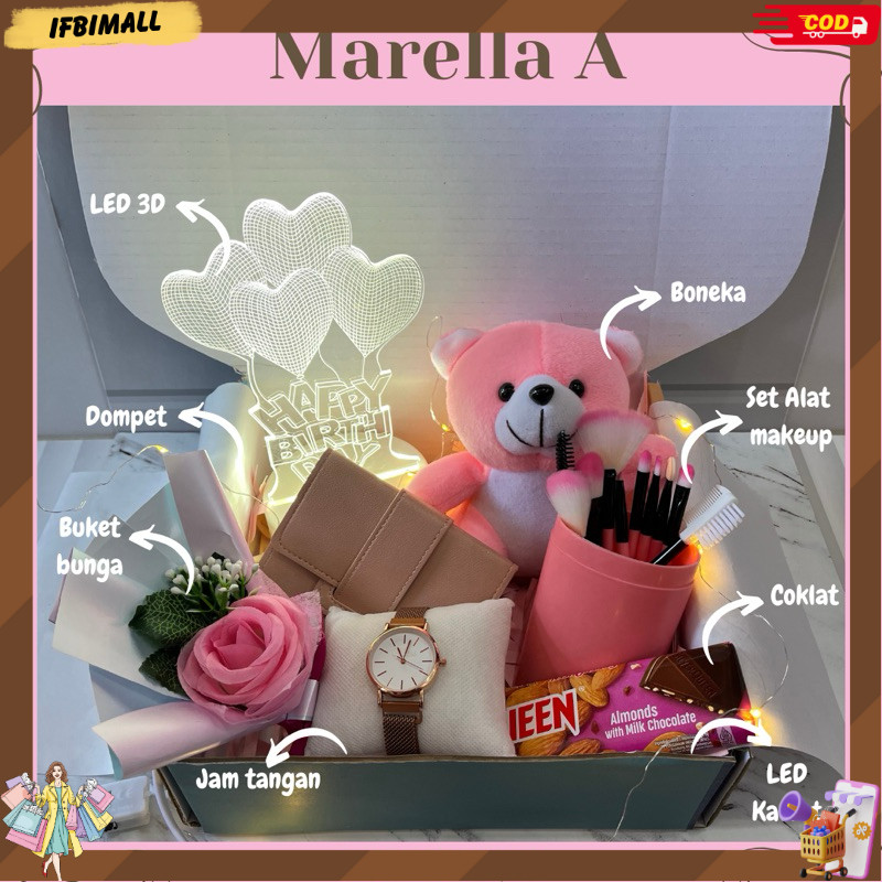 Kado Hampers Box Kado Ulang Tahun Hadiah Ulang Tahun Wanita Kado Cewek Gift Box Wisuda