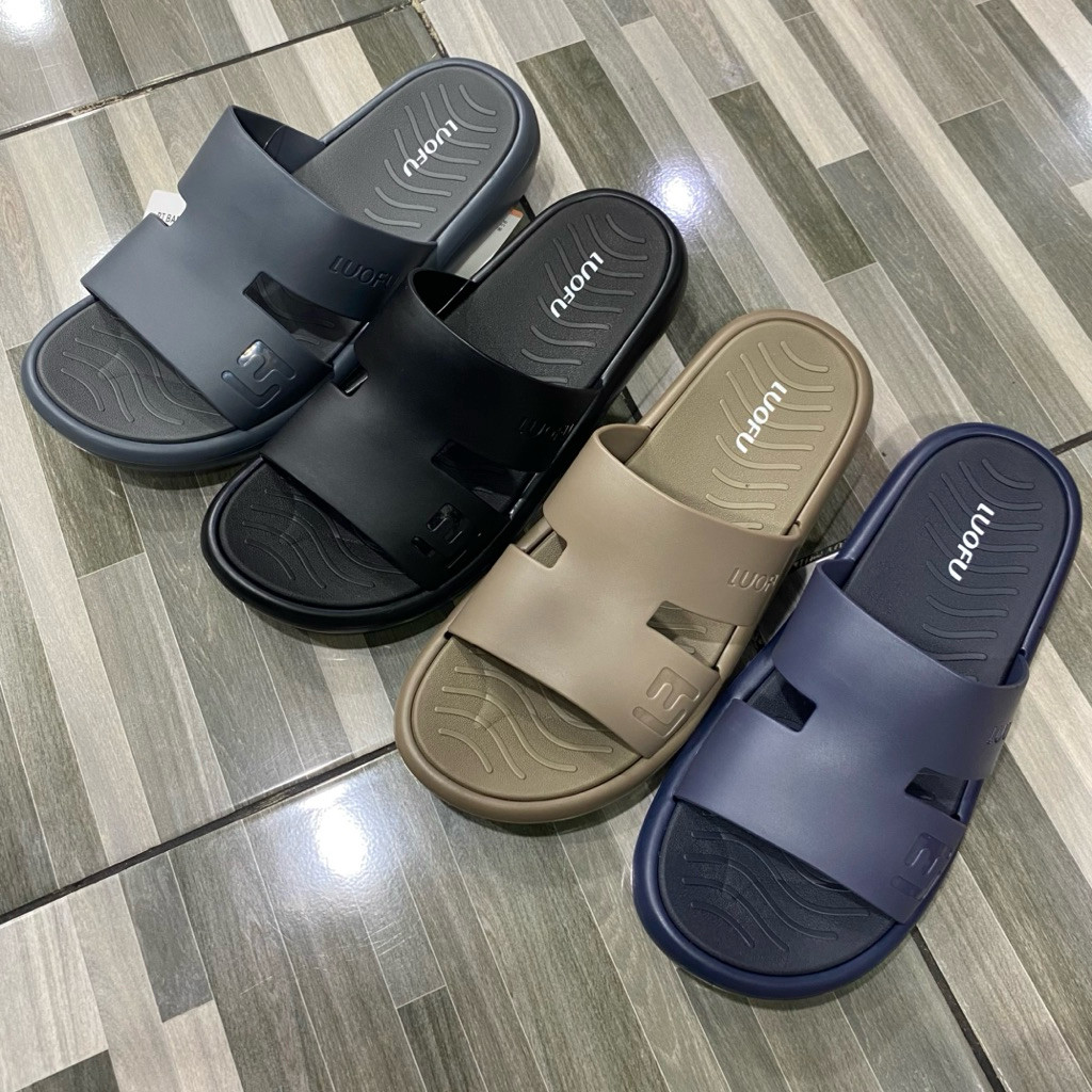 LUOFU - Sandal Selop Luofu cowok - Sandal Selop Luofu terbaruLuofu Bara Bara