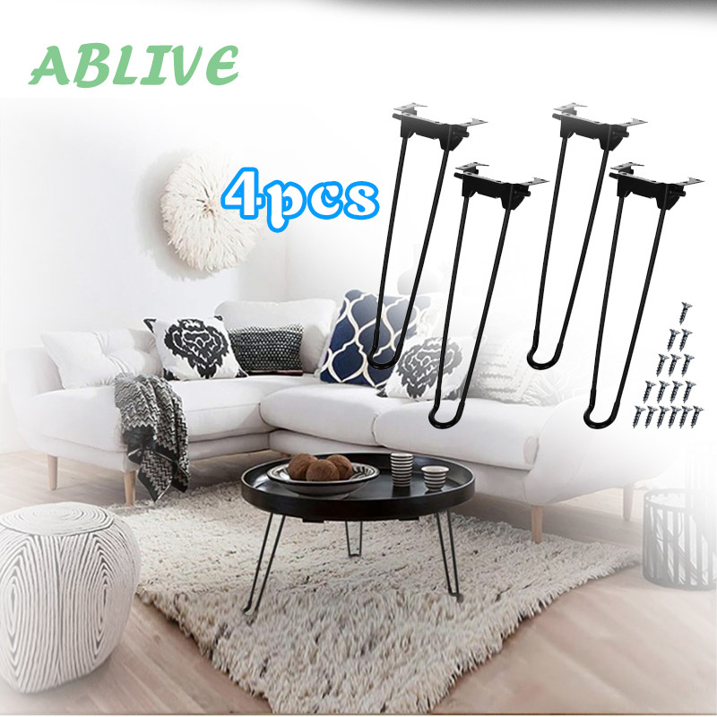 4pcs Kaki Meja Lipat Laptop 320mm Kaki Meja Hairpin Legs Lipat Kaki Meja Engsel Untuk Meja Kecil