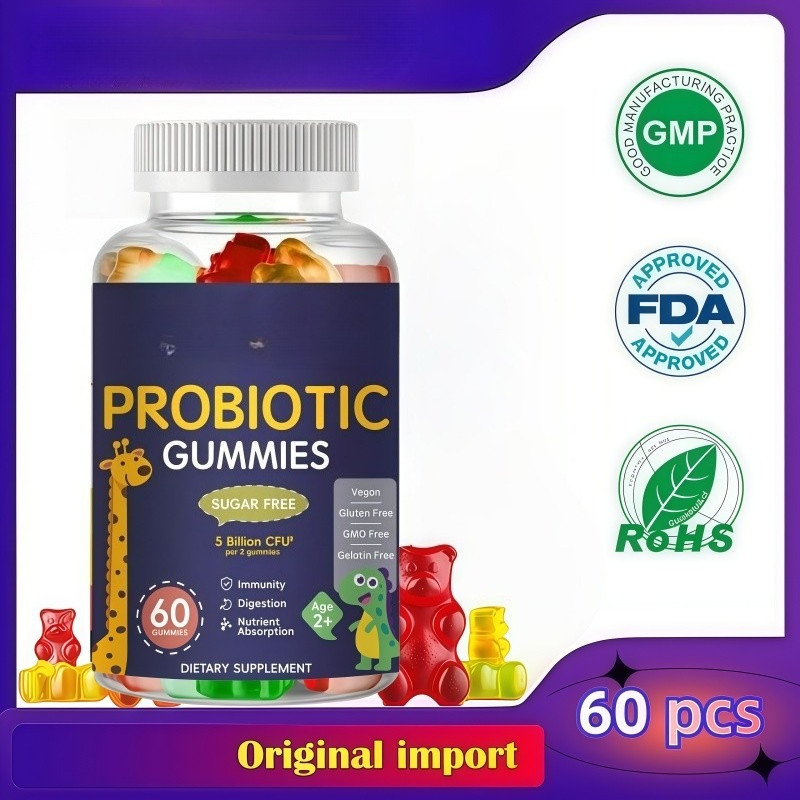 Daily Probiotic Gummies for Kids & Teens with 5 Billion CFUs | Supports Immune, Gut, and Digestive H
