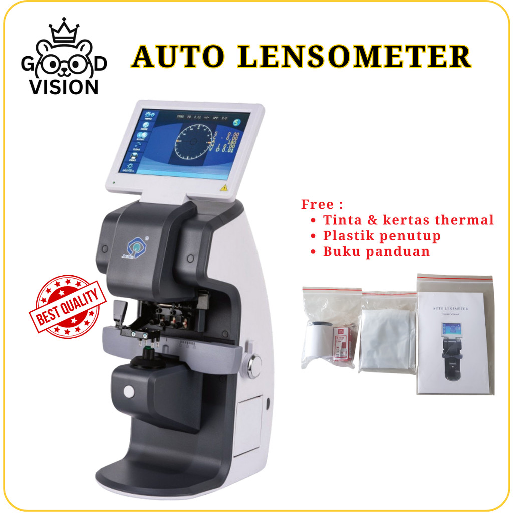 Lensometer Optik Digital - Alat Pemeriksaan Lensa Kacamata Otomatis Bisa Print [ALMT-08]