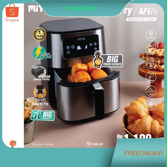 MITO AIR FRYER AF10/MITO GRANDE AF10 Air Fryer - 6 Liter