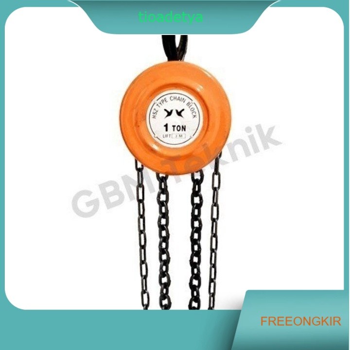 CHAIN BLOCK 2 TON (2TON X 3M DAN 2TON X 5M) / TAKEL KATROL KEREKAN KAPASITAS 2 TON