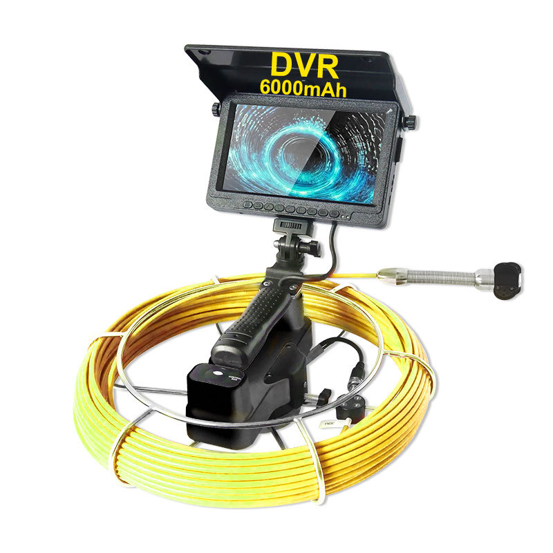 Portable HD Sewer Pipe Inspection Camera - 8GB TF Card Included, 4.3'' Built-in LCD, IP68 Waterproof