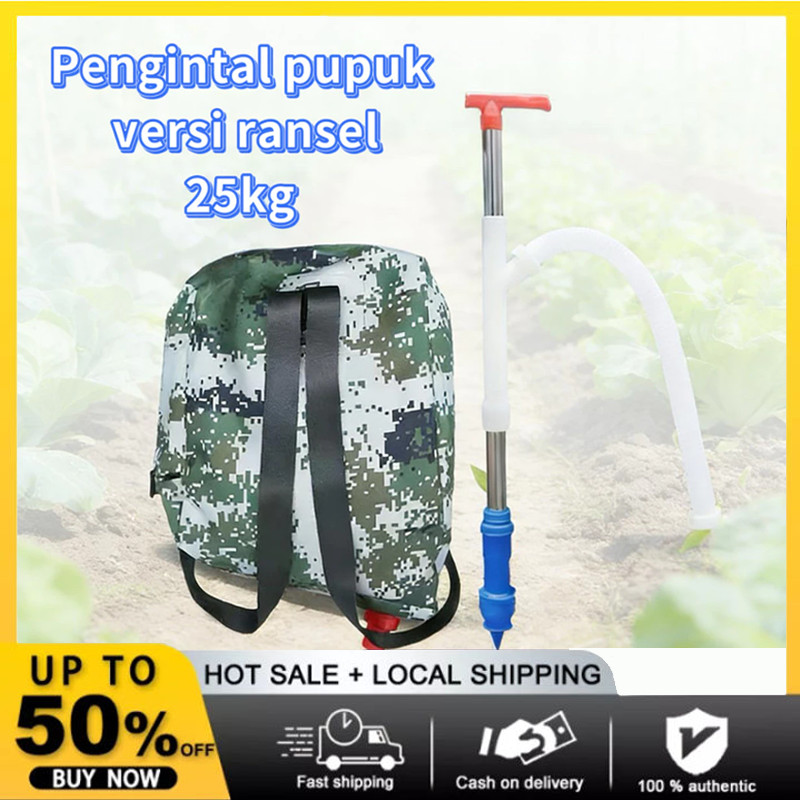 Set Alat Aplikasi Pupuk Otomatis Ransel 1SET Ransel Alat Pertanian Penyebar Pupuk Multifungsi untuk 