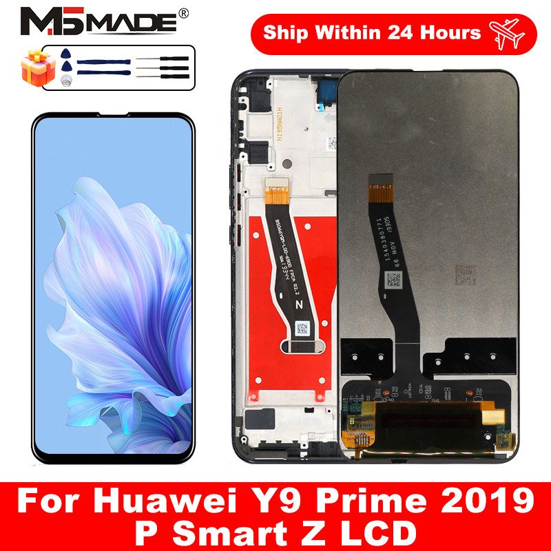 6.5'' IPS For Huawei P Smart Z LCD Screen STK-LX1 Tou splay gitizer Assembly parts For Huawei Y9 Pri