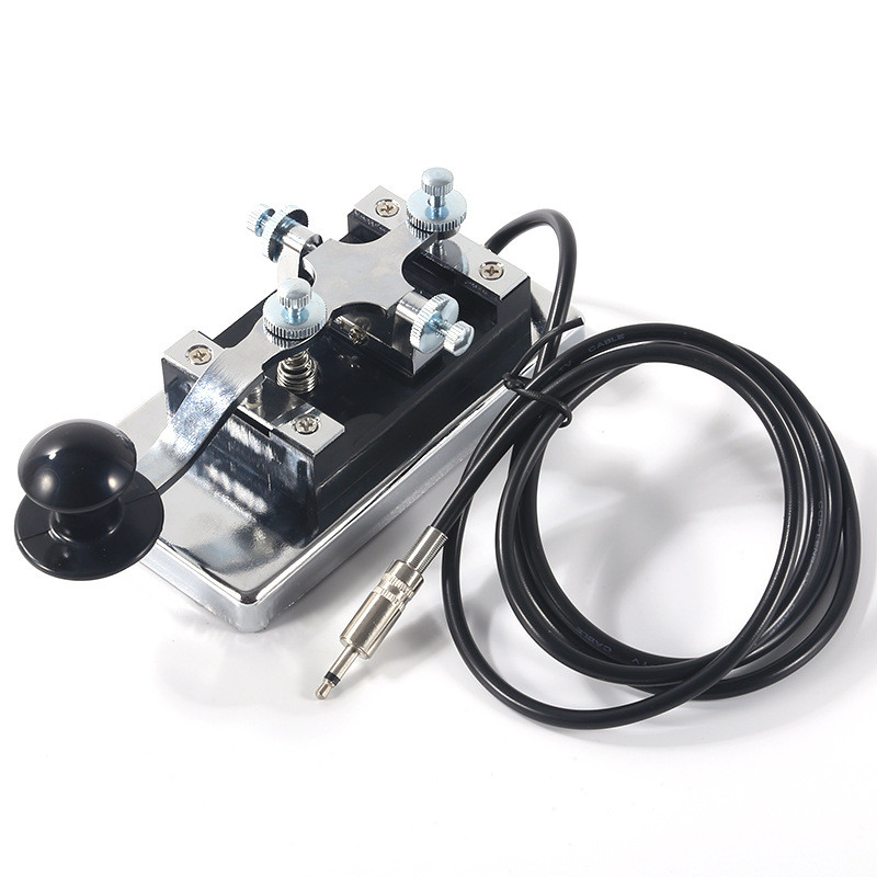Stainless Steel HY-K4 Morse Wrench Set Portable Telegraph Key Paddle Key Handy CW Morse Keyer for Sh