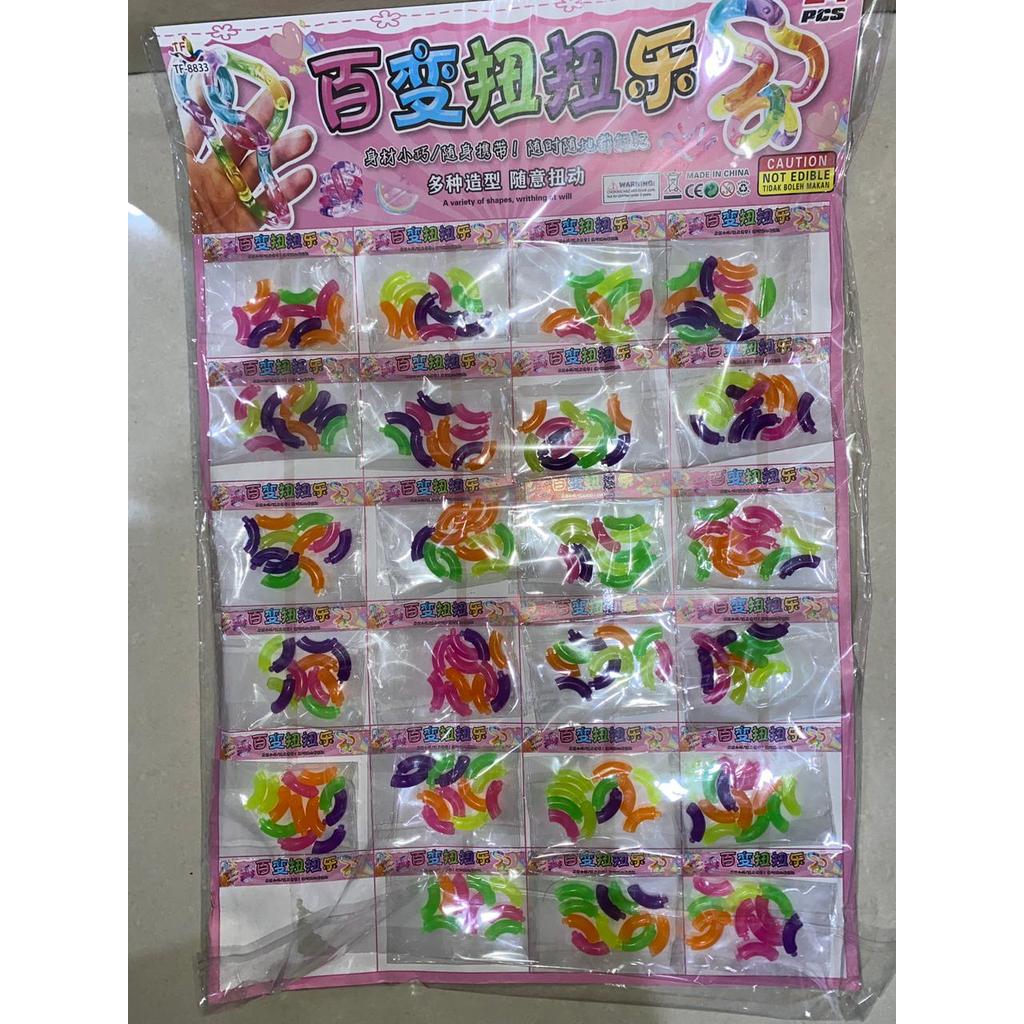 SGB MAINAN SAMBUNGAN PIPA LIKA LIKU ULAR FLEKSIBEL EDUKATIF SENSORIK MOTORIK / FUN TOYS COLORFUL