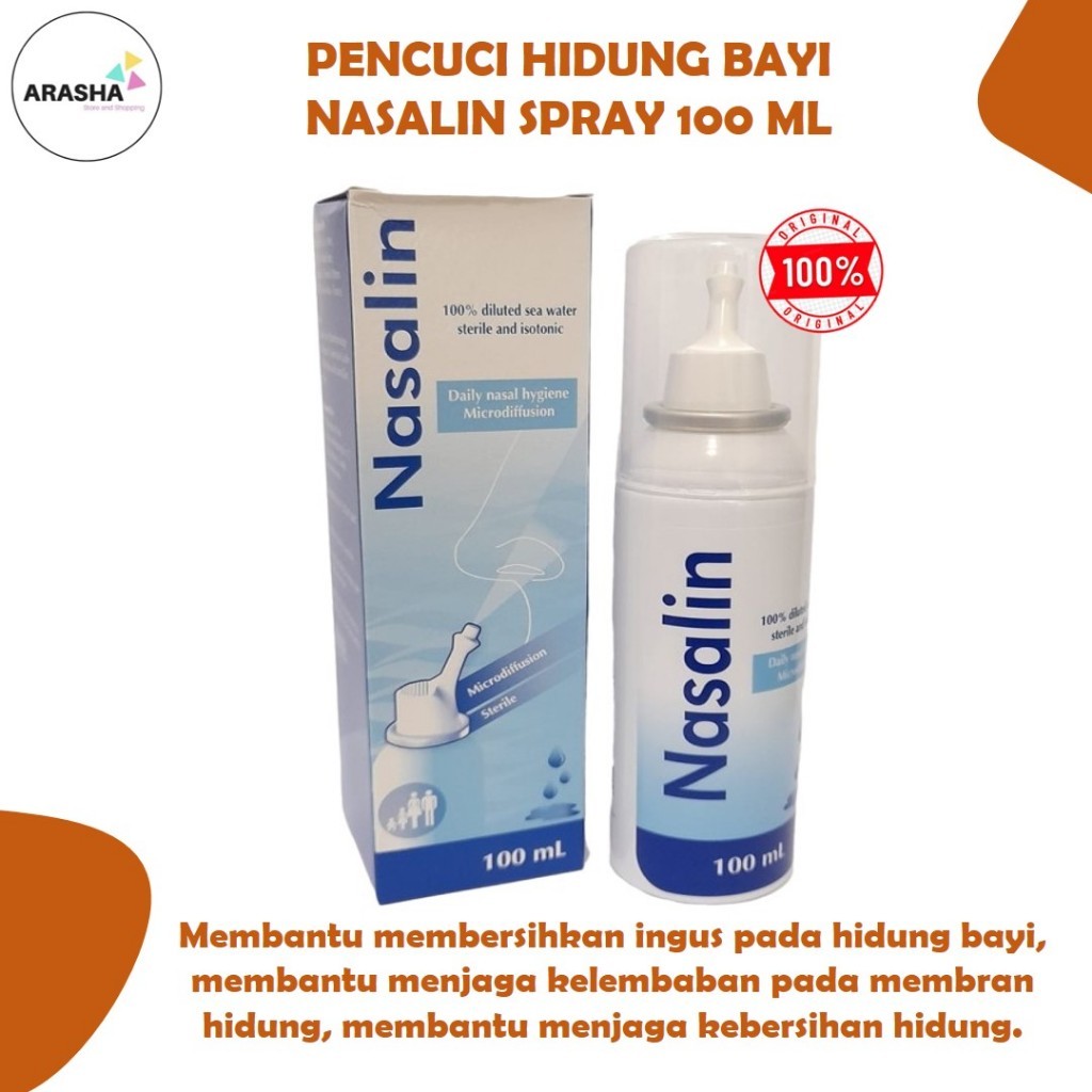 NASALIN BABY SPRAY DAILY NASAL100 ML/ PENCUCI HIDUNG BAYI/PEMBERSIH HIDUNG BAYI