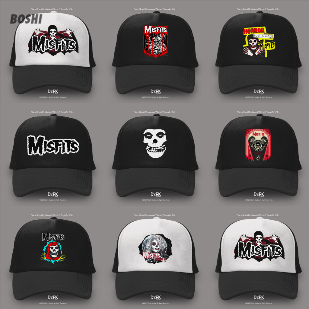 TOPi Trucker Jaring Hat distro BAND METAL ROCK PUNK MISFITS