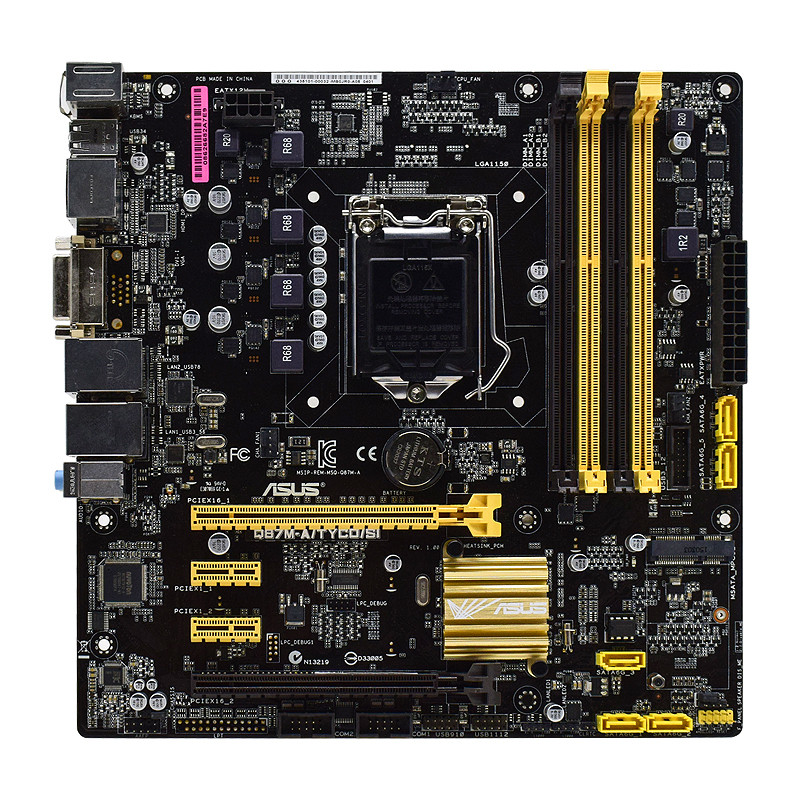 Q87MA Motherboard Q87MATYCOSI LGA 1150 Intel H87 DDR3 32GB support i74790 i54670 i34130 i34350 i3413