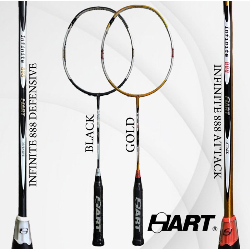 [ Original ] Raket Badminton Hart Infinite 888 Attack / Defensive 30 lbs