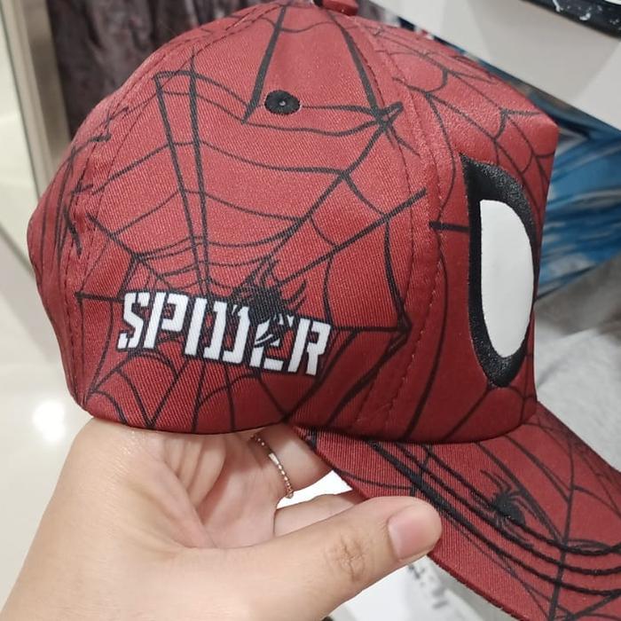 Topi anak Spiderman Marvel x Nevada Original merah