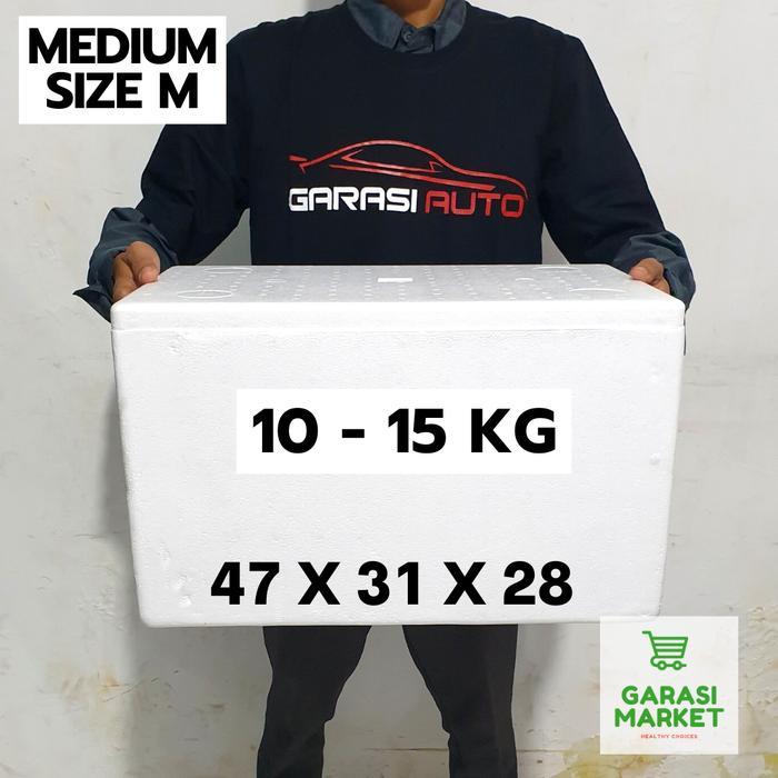 (Copper House) Garasi Market Box Stereofoam Gabus Styrofoam Busa Sterofoam Kotak Es Besar Tebal Size