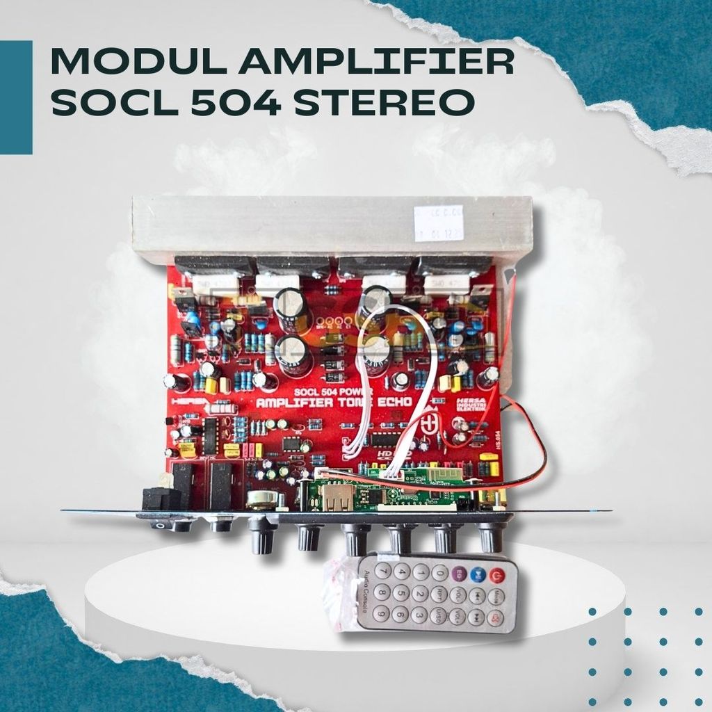 Modul Speaker Aktif Stereo SOCL 504 Dengan Final Sanken