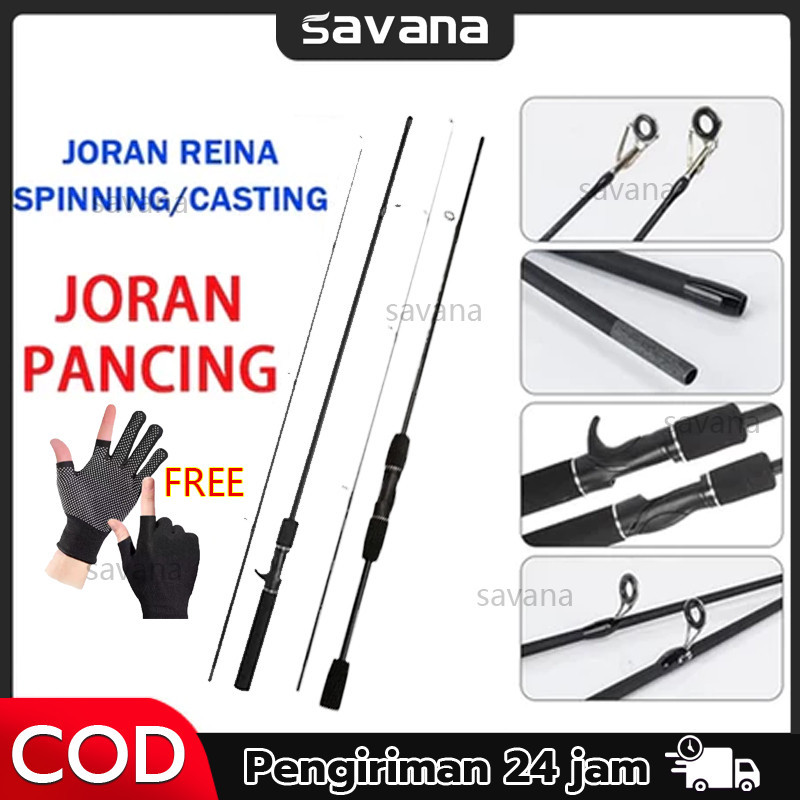 Savana Joran pancing BC serat karbon padat Joran spinning dan casting ultralight Joran pancing gagan