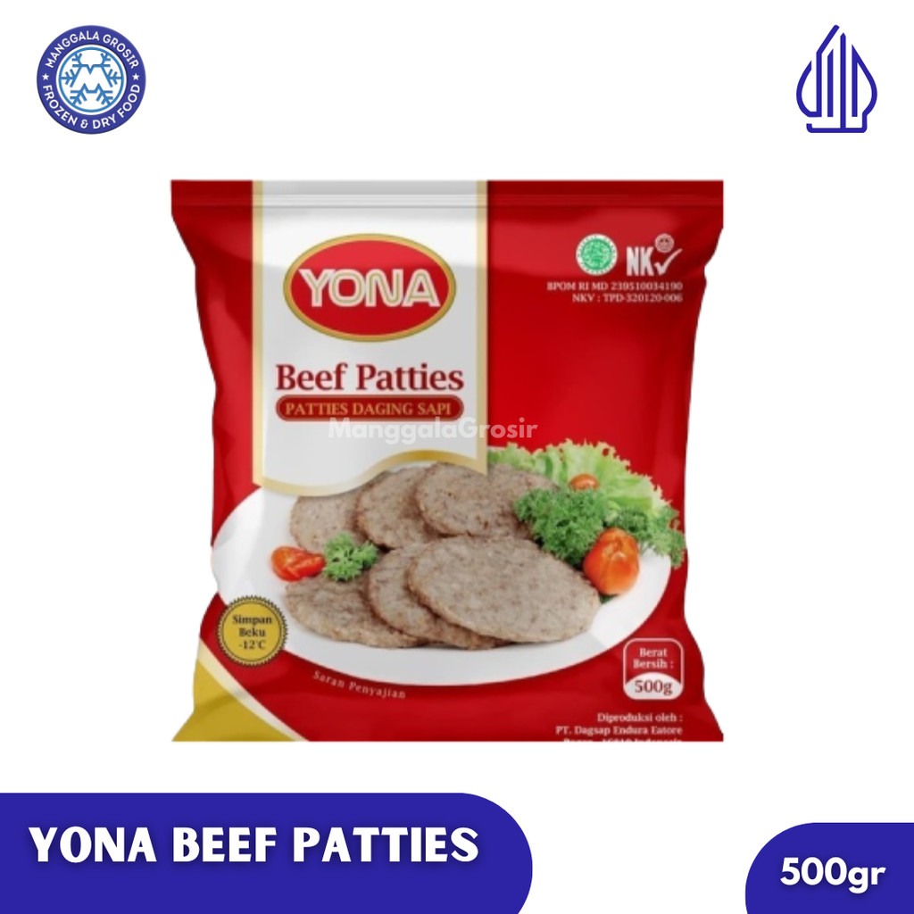 Yona Beef Patties / Daging Burger Sapi 500gr