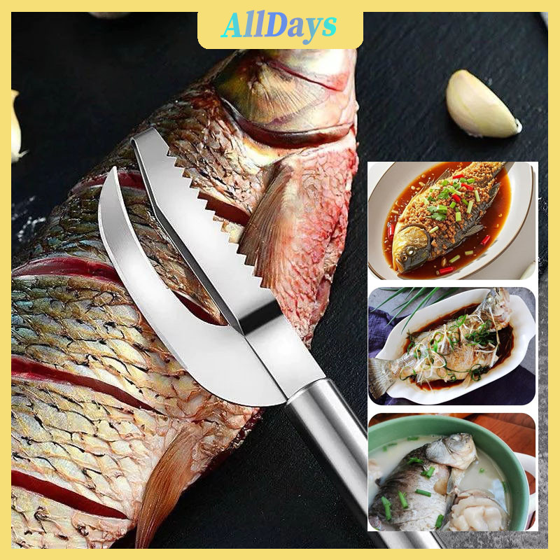 Pisau Potong Ikan 3in1 Alat Pembersih Sisik Ikan Cepat Dan Efisien