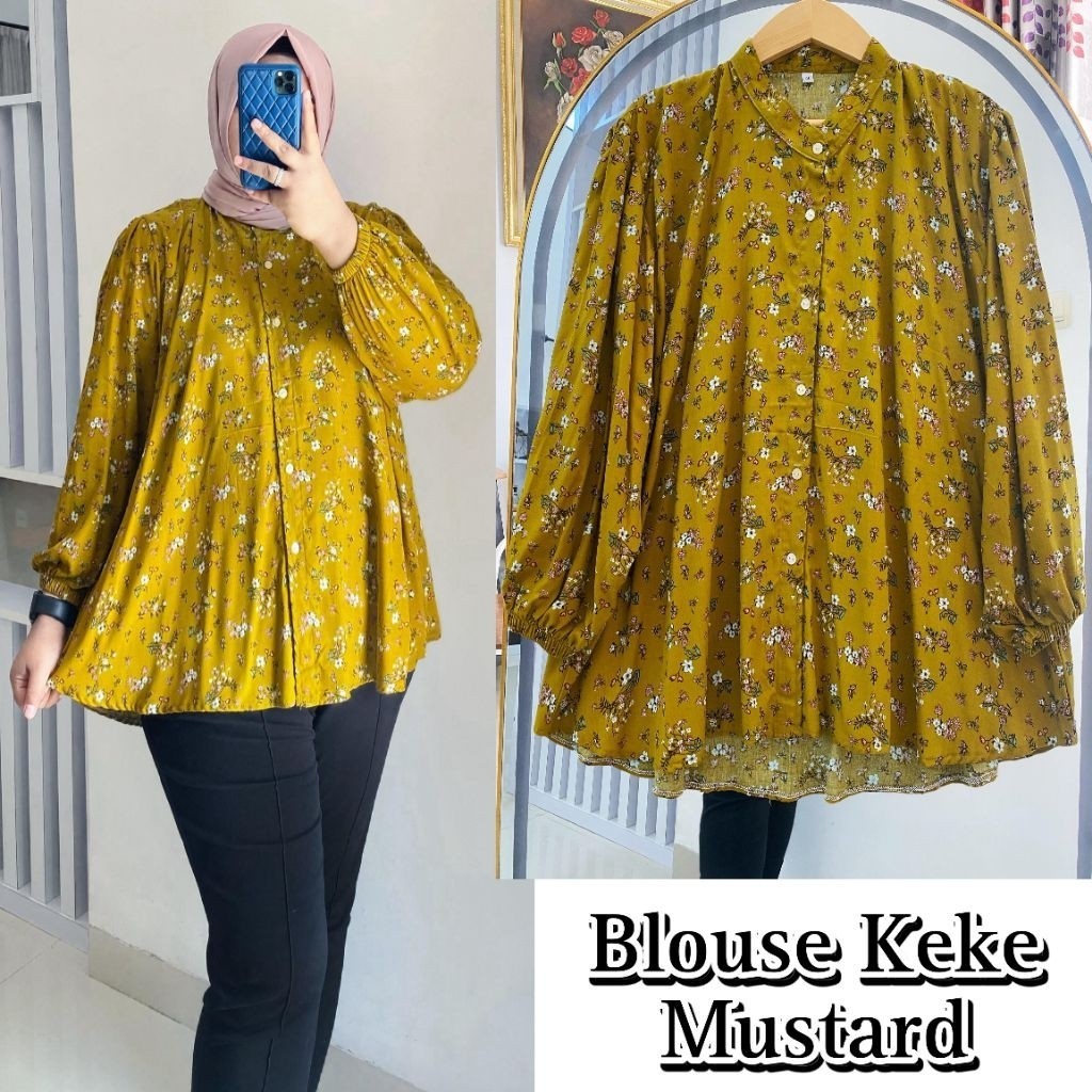 LOWESHOP LUMINOSA - Vol 3 Blouse Atasan Wanita Jumbo LD 140 120 Kemeja Big Size 4XL XXL Rayon Motif 