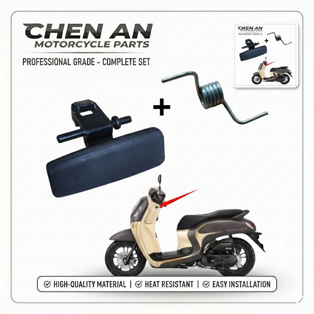 Knob Pocket LTD Tombol Tutup Laci Honda Scoopy New Prestige K2F 2021 - 2024