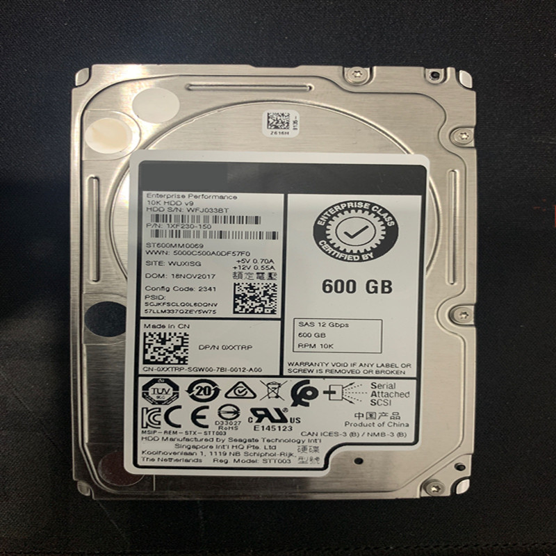 New Original HDD 600GB SAS 25 10K 128MB For Enterprise Class HDD For 0XXTRP XXTRP ST600MM0069