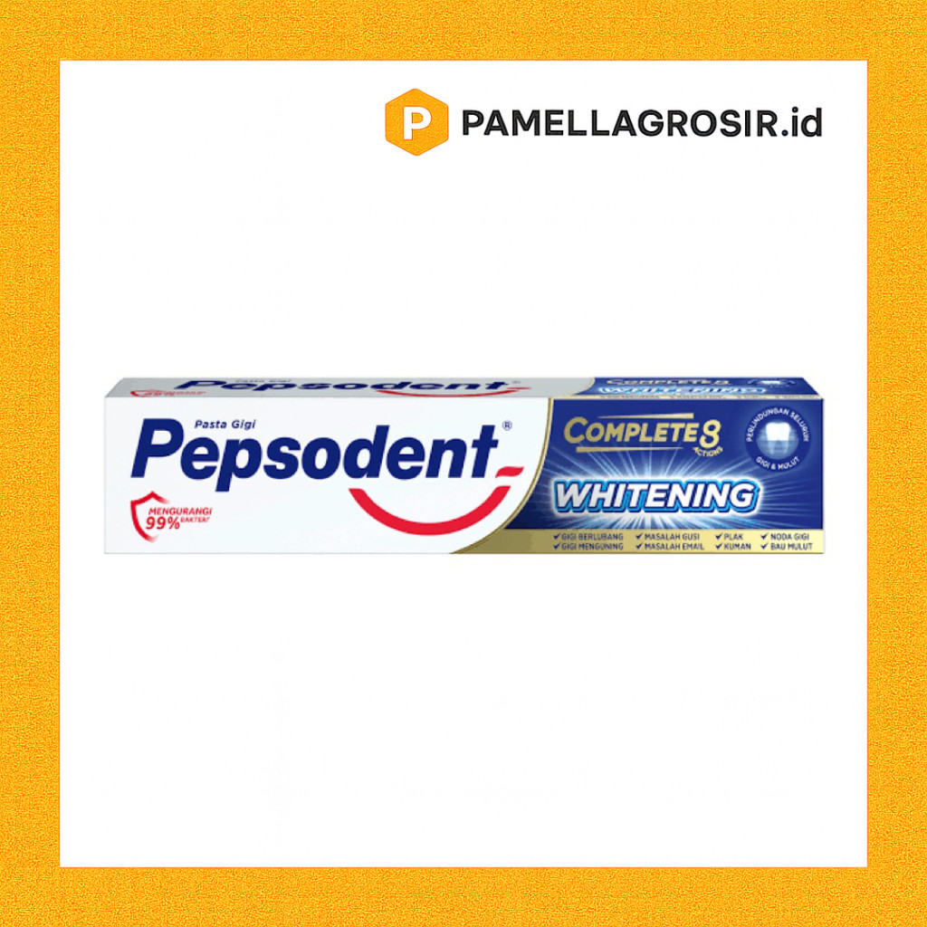 PEPSODENT PASTA GIGI COMPLETE 8 PLUS WHITENING 190 GRAM