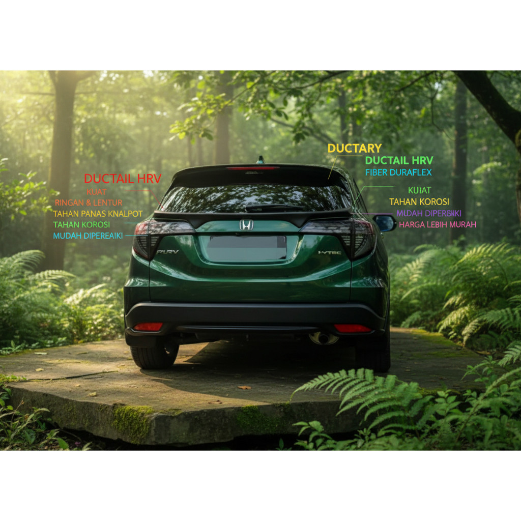 body kit ductail hr-v ductael hrv tailgate hrv body kit hrv