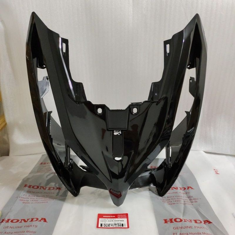 panel Depan BESAR honda VARIO  TECHNO 125 FI HITAM original KZR Original 64301-KZR-600FMB -RPM1