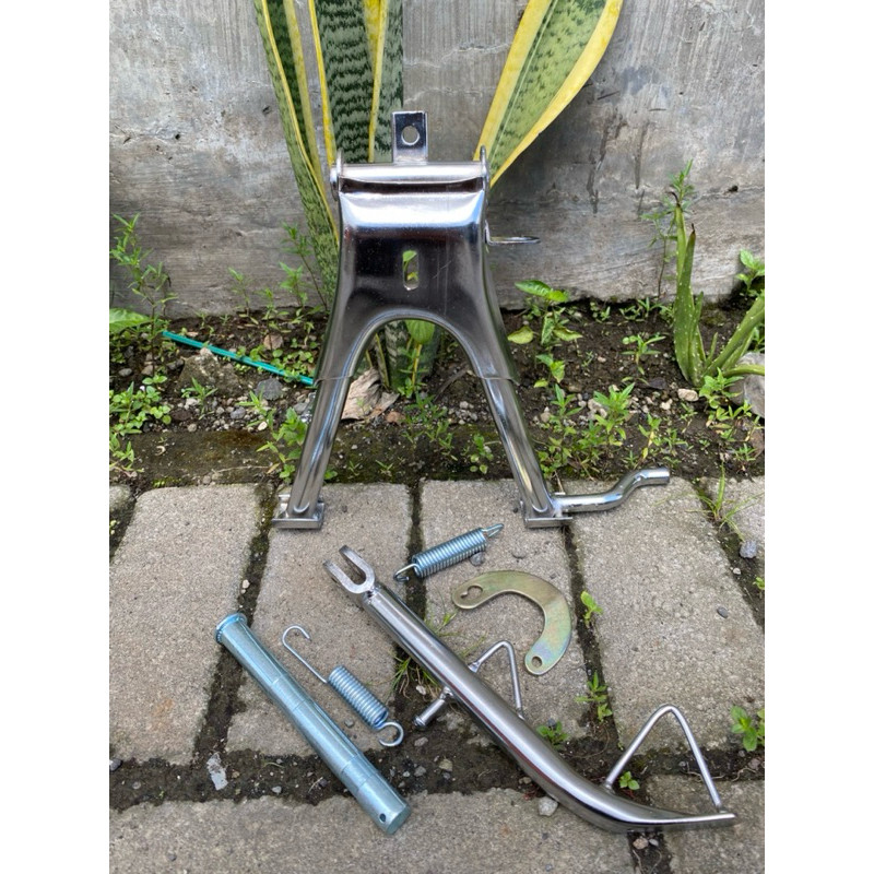 STANDAR JAGANG TENGAH SET STANDAR SAMPING UNIVERSAL AS TAPAL KUDA HONDA ASTREA LEGENDA GRAND PRIMA S