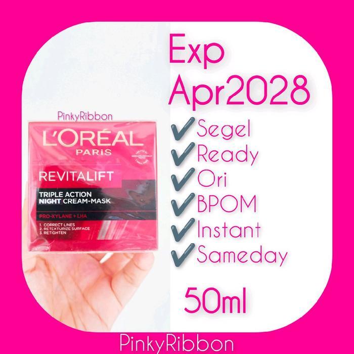 LOREAL Paris Revitalift Triple Action Night Cream Mask 50ml 50 ml