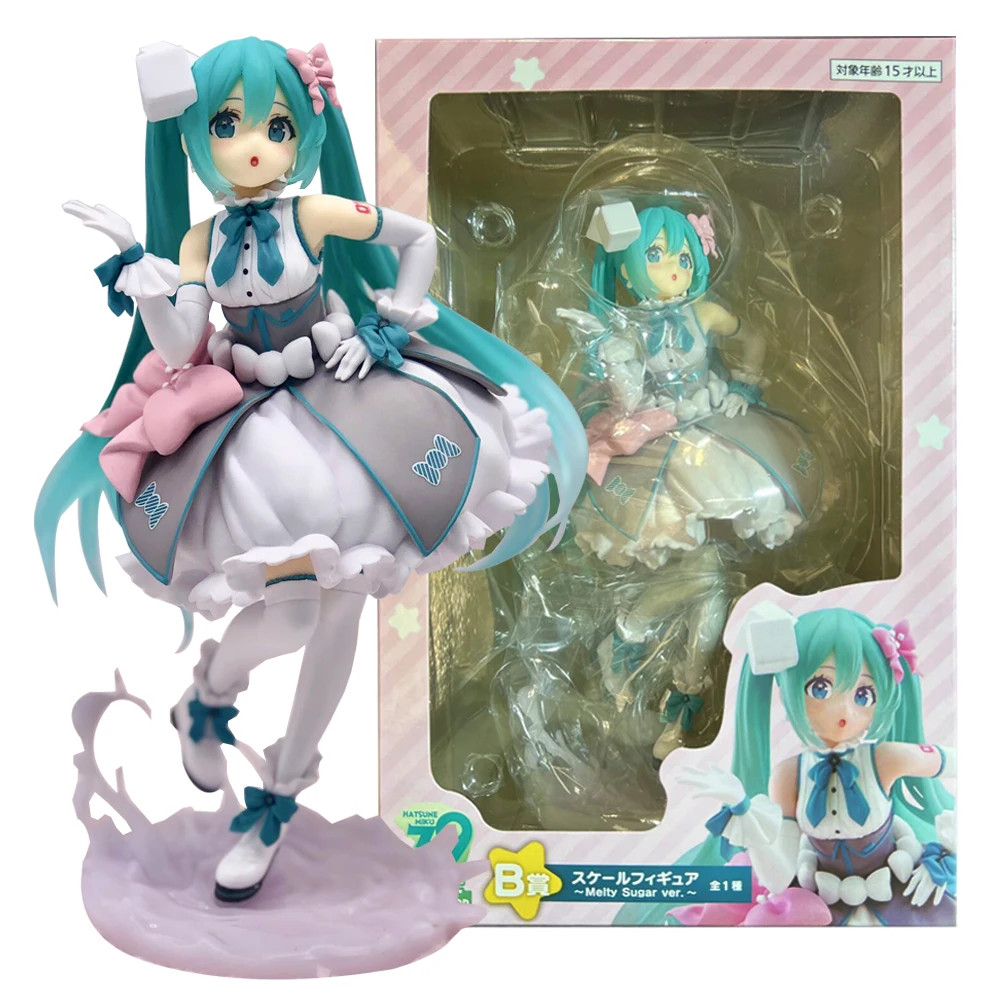 BANDAI Anime Piapro aracters Hatsune Miku Figure Banpresto Melty Sugar Ver Taito Kuji 39 Miku no hi 