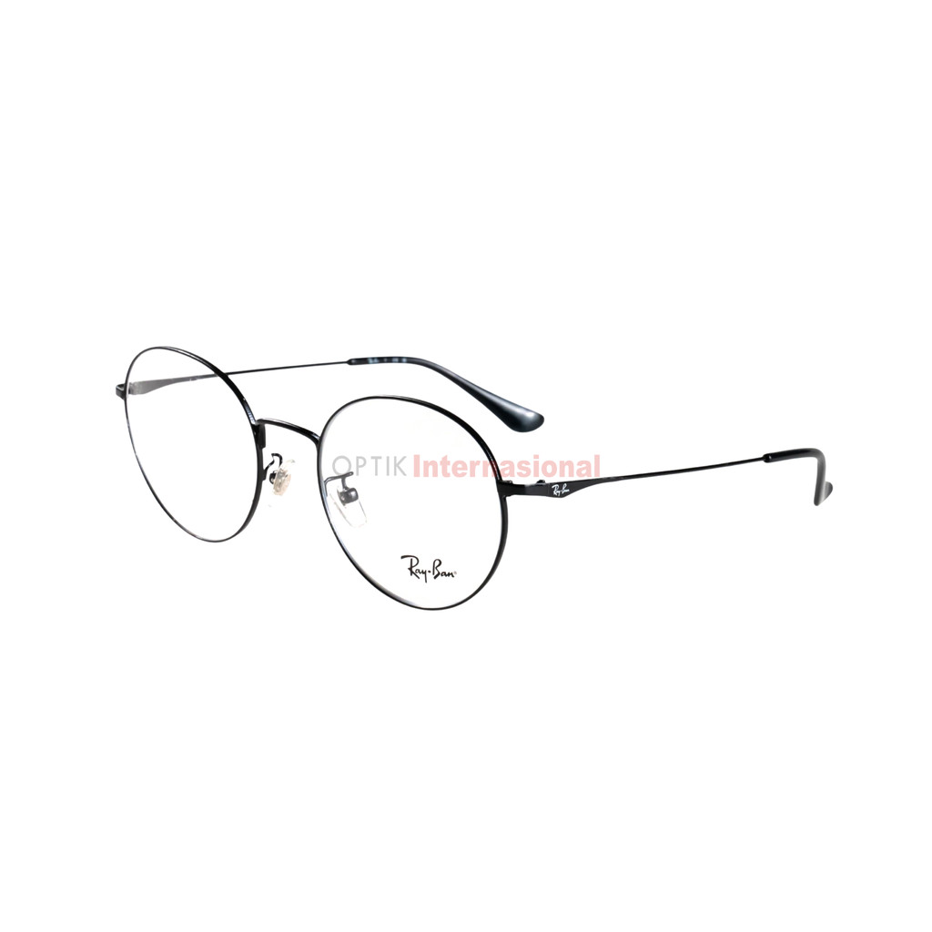 RAYBAN RB6369D C2509 Kacamata Frame Bulat Klasik Metal Silver Original