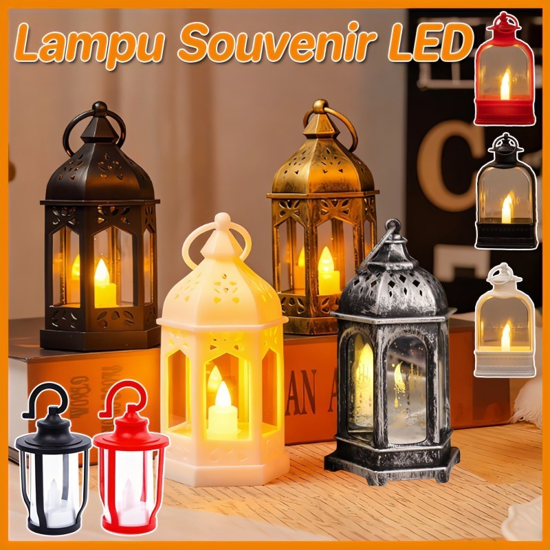 Lentera Lilin LED Kubah Lampu Souvenir/Lampu Lentera Ramadhan Dekorasi Minimalis Lampu LED Lentera M