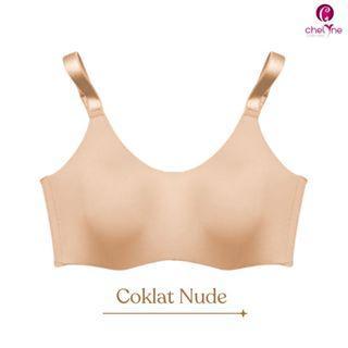 Chelyne BH Wanita 005 Daily Bra - Seamless Lycra Premium - Big Size Bra 34/42 Cup C - BH Jumbo - Cok