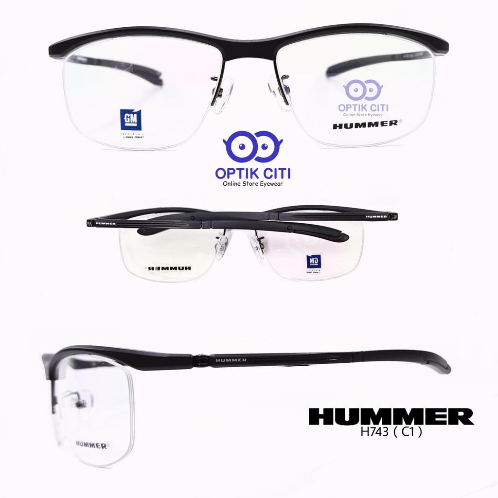 Frame Kacamata Pria Sporty Hummer 743 Original