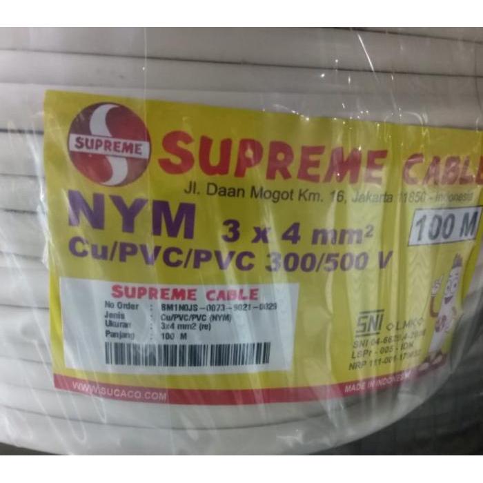 Kabel SUPREME NYM 3x4 mm Meteran