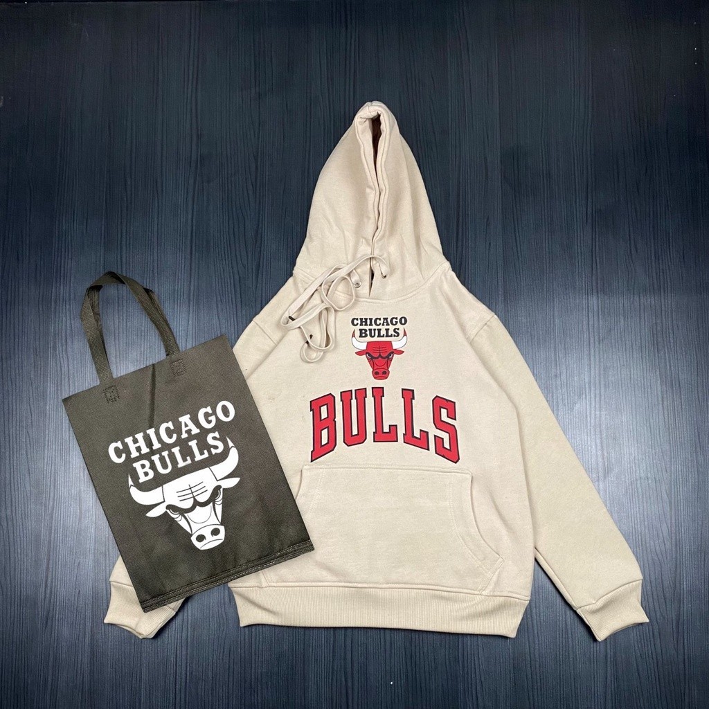 Hodie Bulls DTF Hoodie Chicago Bulls Pelangi Katun Premium