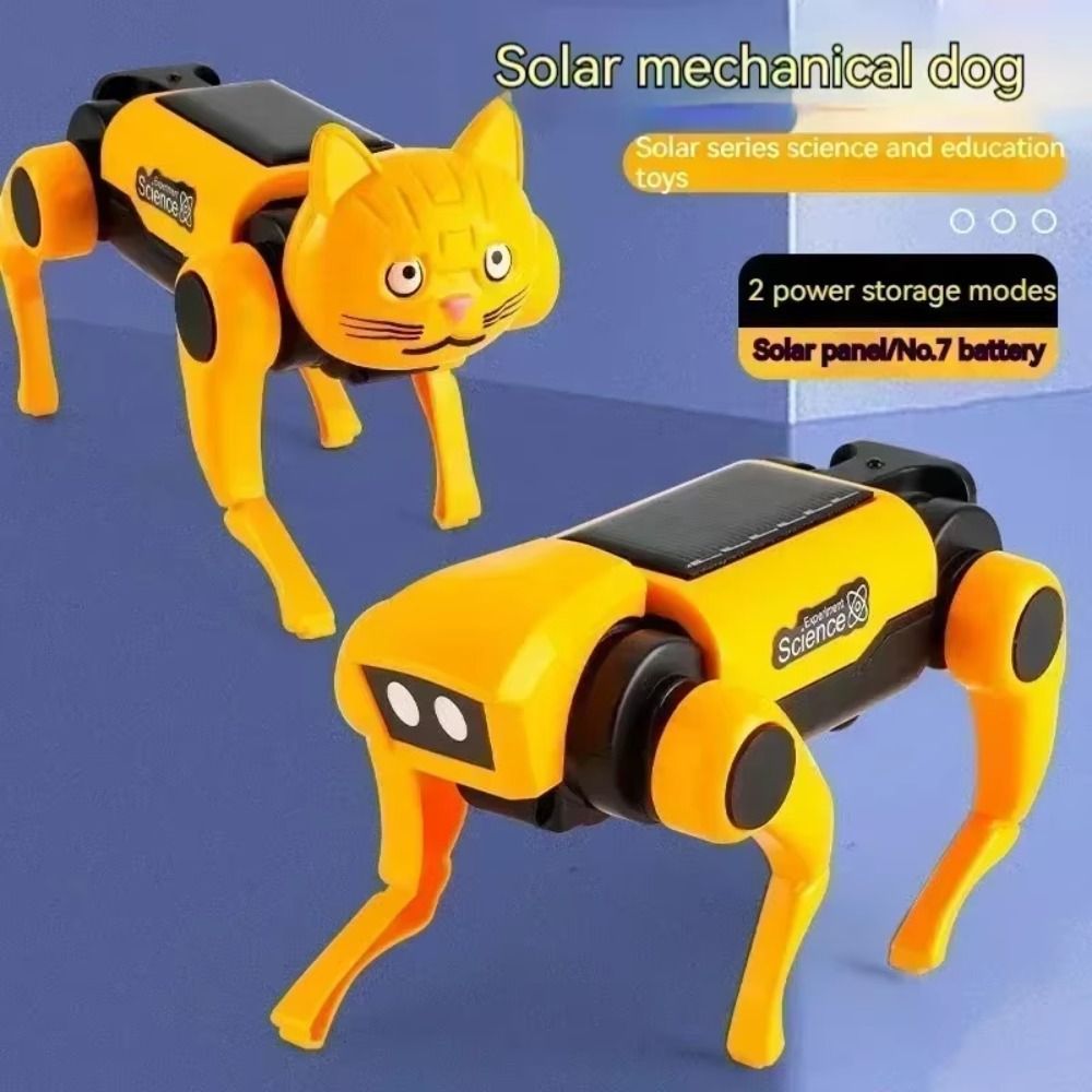 Bionic Electric Meanical Dog Solar System Running RC Robot Toys Science Teaing Remote Control Electr