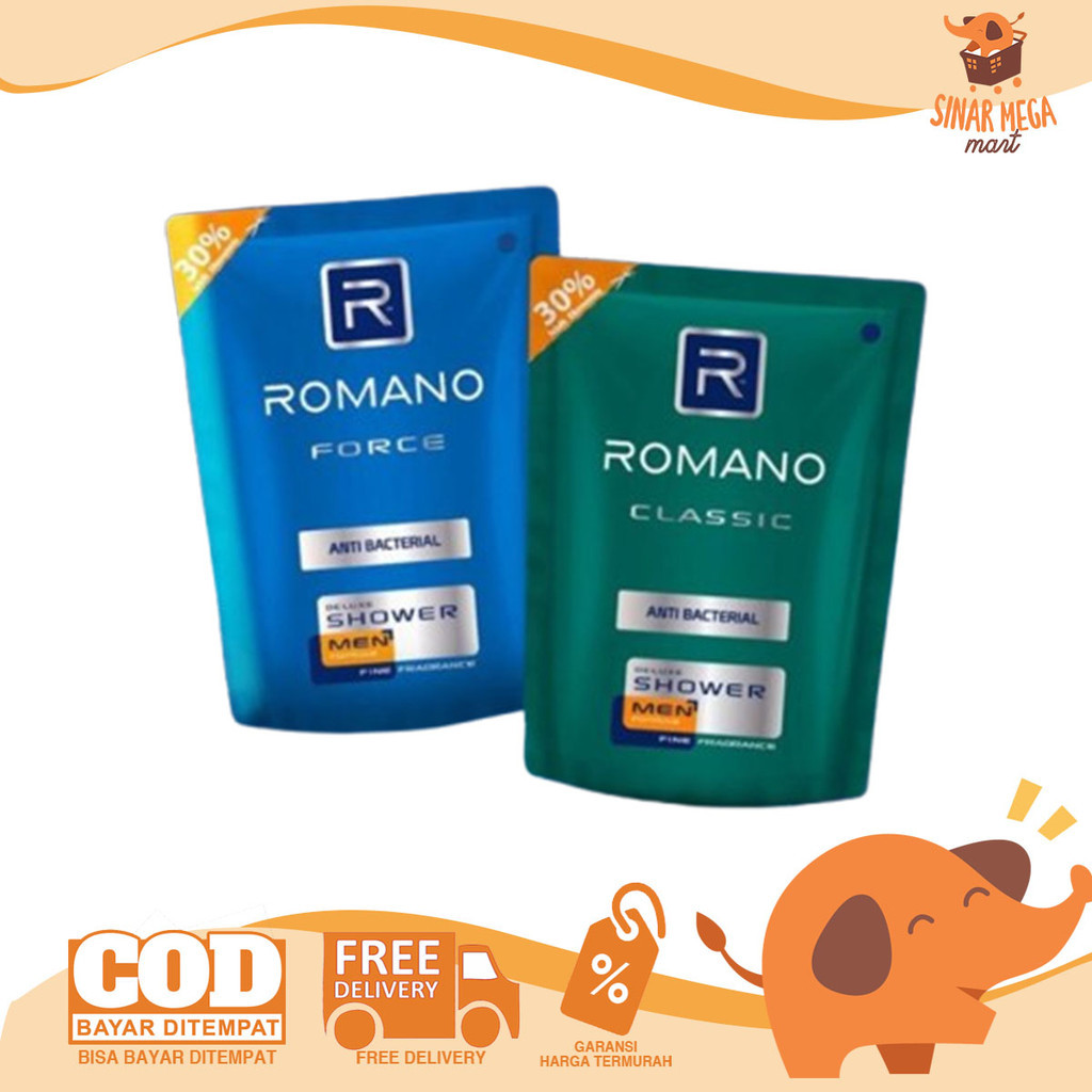 Romano body wash anti bacterial reffil 200ml | Romano Force, Romano Classic