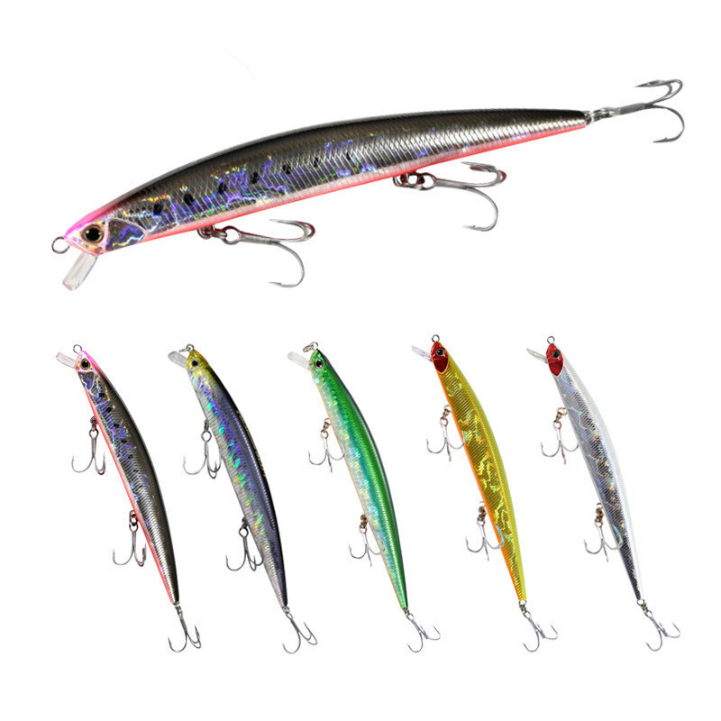 seesii Produk Baru 2020 Umpan Pancing Minnow 14 6g/12 5cm Minow Bionic Umpan Pancing Laut M058