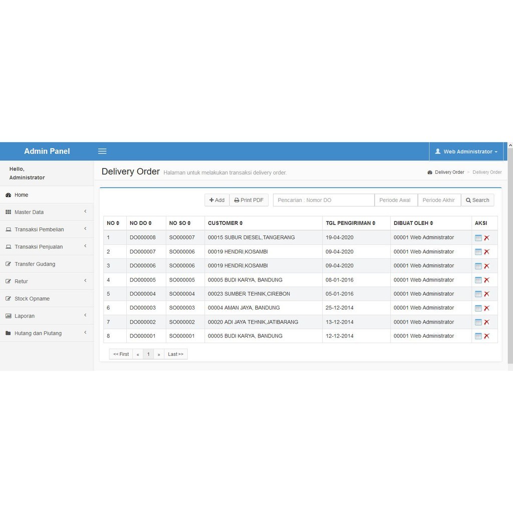Source Code Aplikasi Inventory dan Gudang