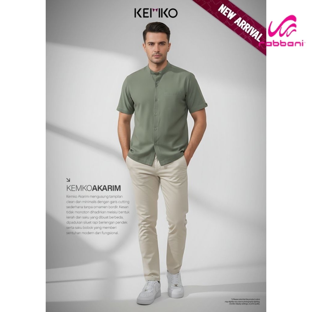 New Rabbani Ori Kemko Lengan Pendek Akarim - RABBANI ORI