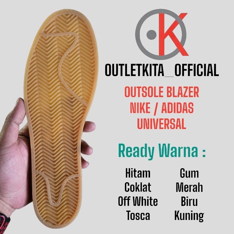 TERBARU Outsole Karet Nike GTS, Blazer, Adidas Universal