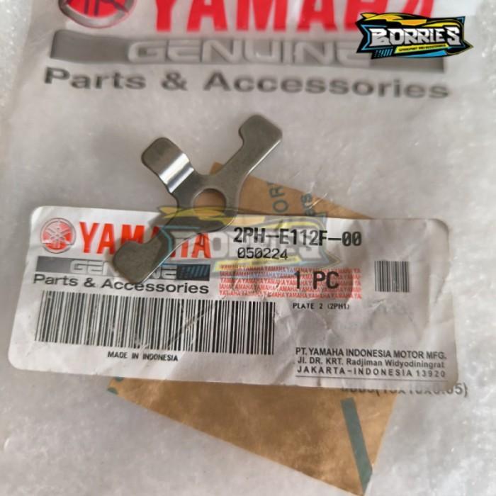 PLATE PLAT GEAR RANTE KETENG MIO M3 125 ORIGINAL YAMAHA 2PH-E112F-00bermutu